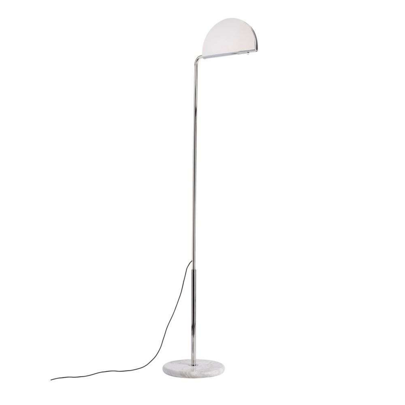 Mezzaluna Lampadar White Marble/Chrome - DCW