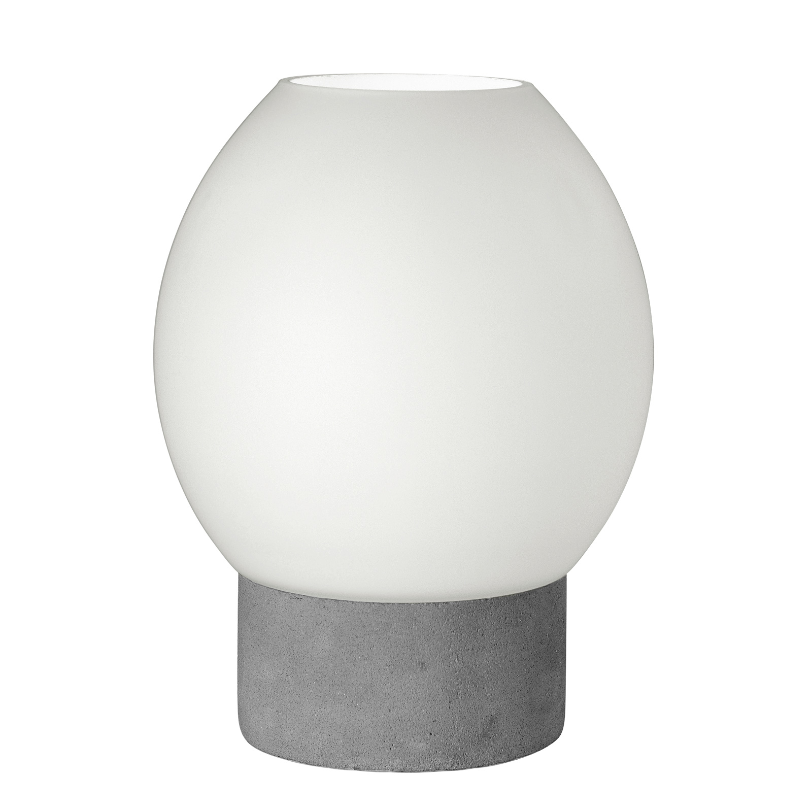 Villeroy & Boch Johannesburg LED table lamp concrete, for Living / Dining Room, concrete, glass, 4 W, energy efficiency: A+, H: 24 cm