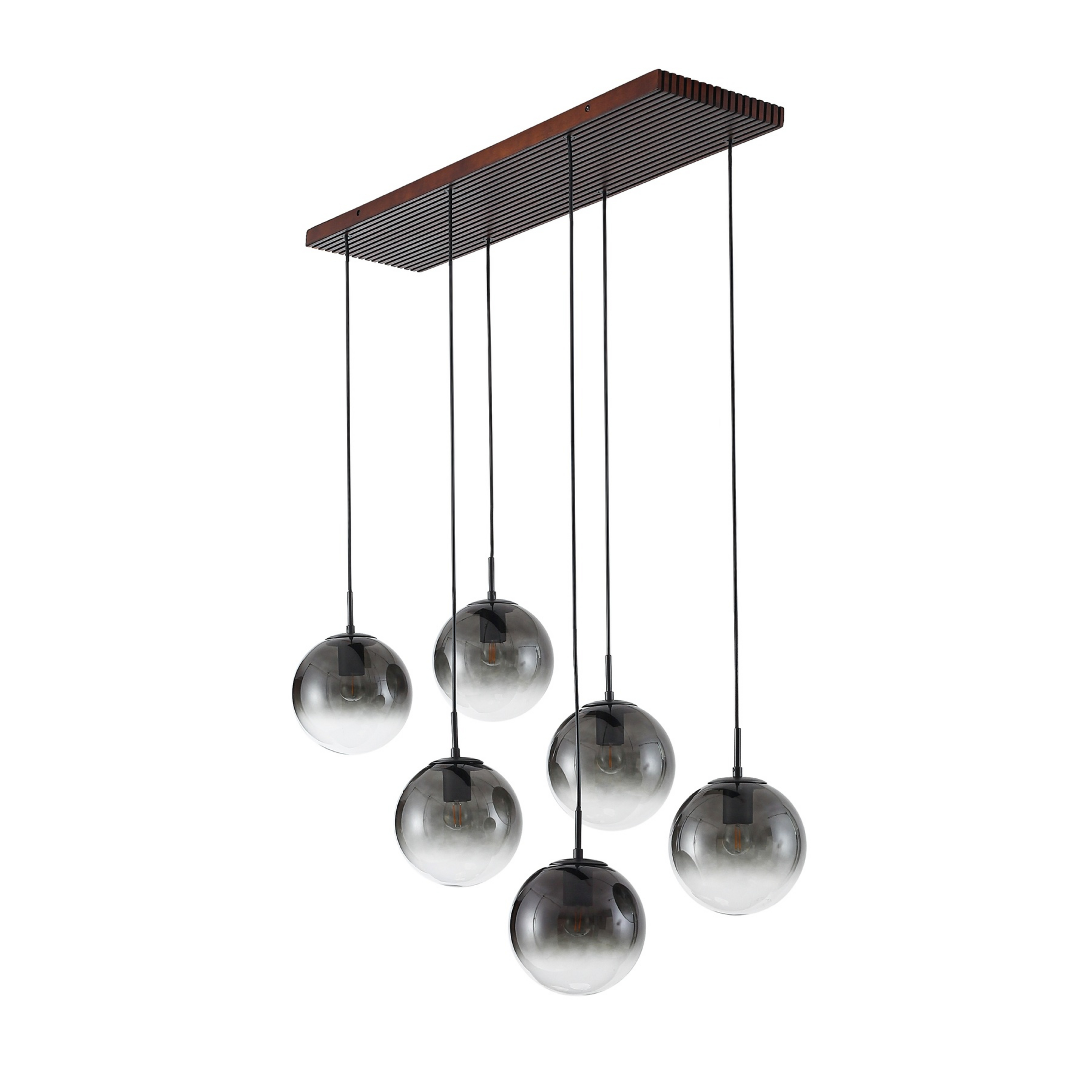 Veloura hanglamp 100 cm glas 6-lamps - Lucande