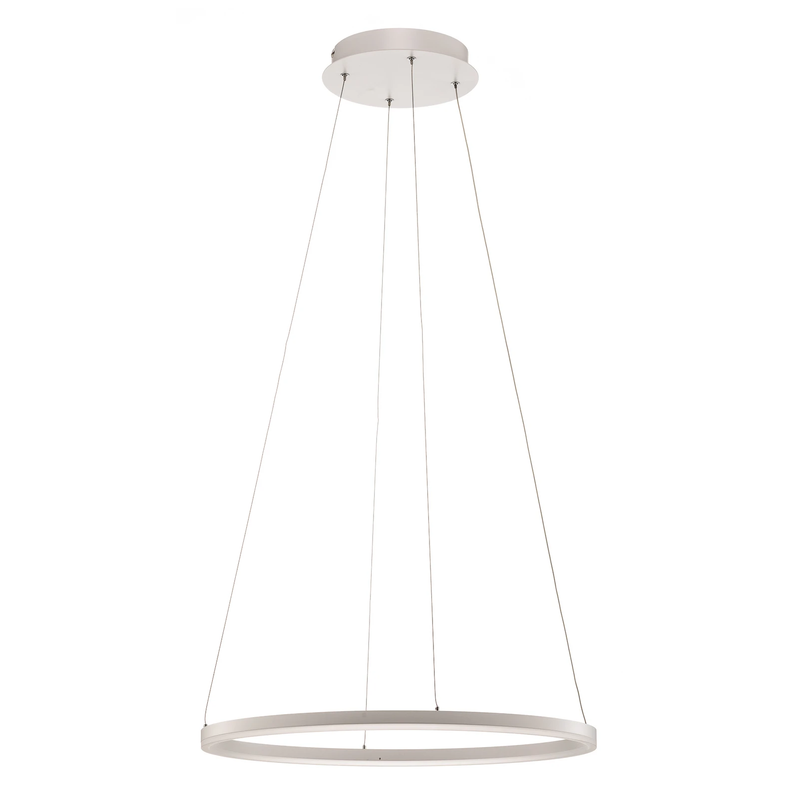LED závesná lampa Giotto, jedno svetlo, biela