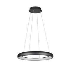Lámpara colgante LED Cardona, Ø 75 cm, negro, CCT, metal