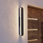LED-utomhusvägglampa Vascella, svart, längd 60 cm, metall