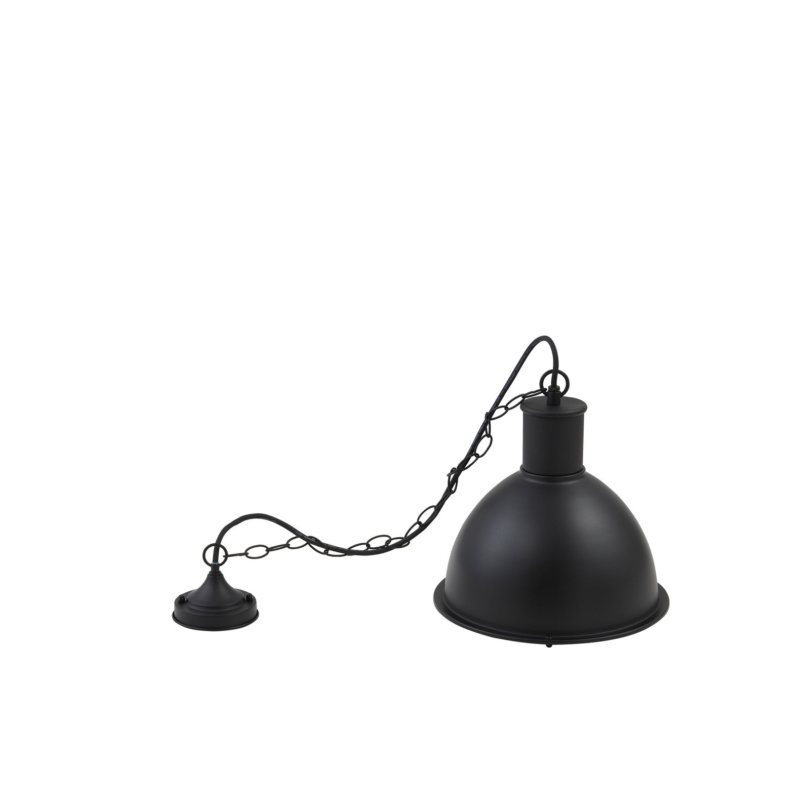 Lindby Luciane outdoor pendant light, black, aluminium, Ø 31.8 cm