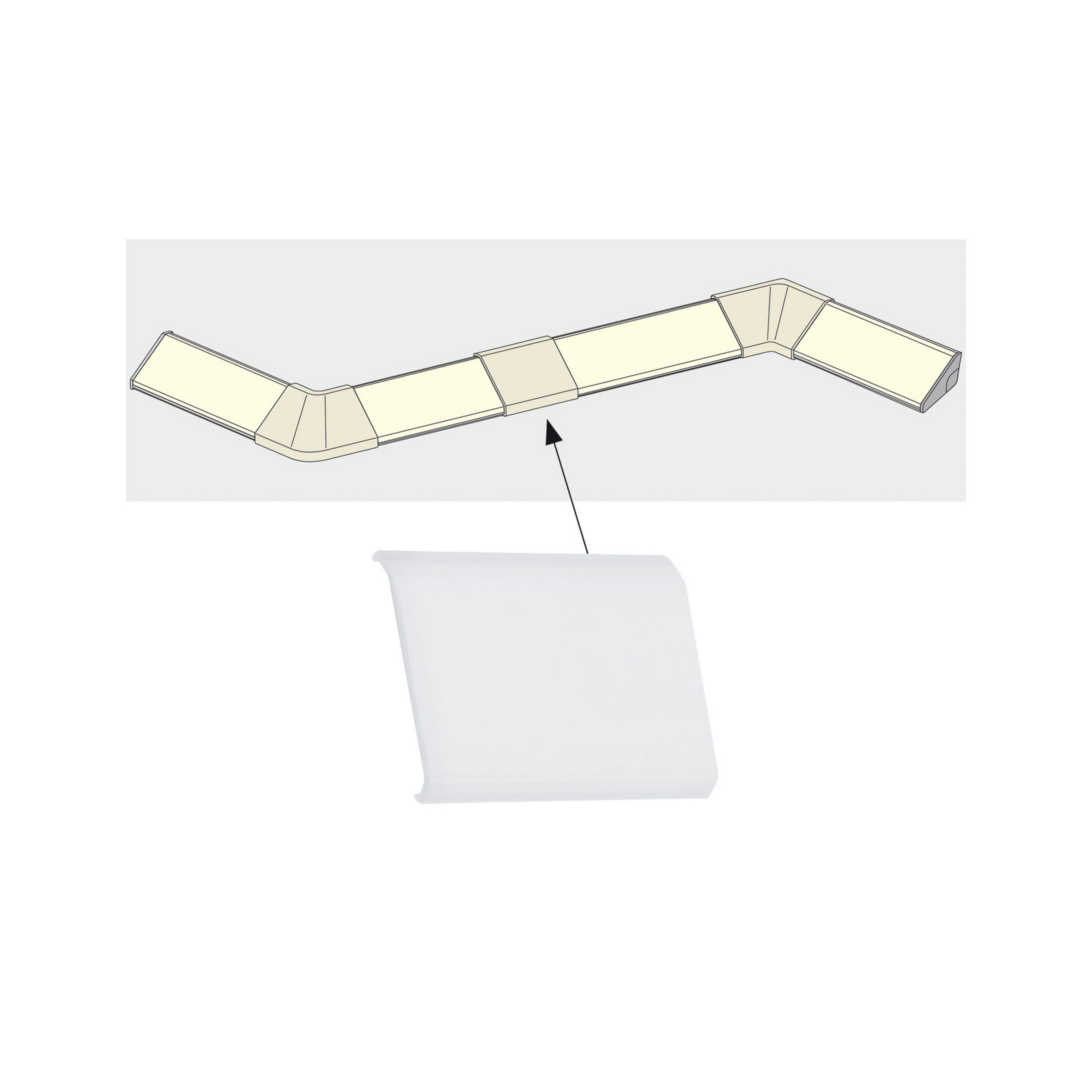 4 caches de raccord pour profil Delta YourLED