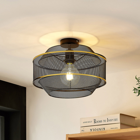 Lindby Dionta Cage-taklampe, svart