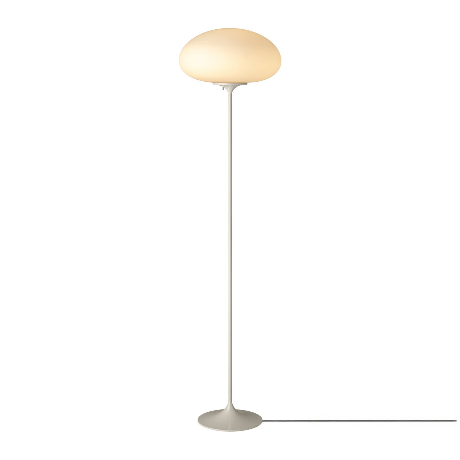 Gubi Stojací lampa Stemlite, šedá, výška 150 cm, stmívatelné