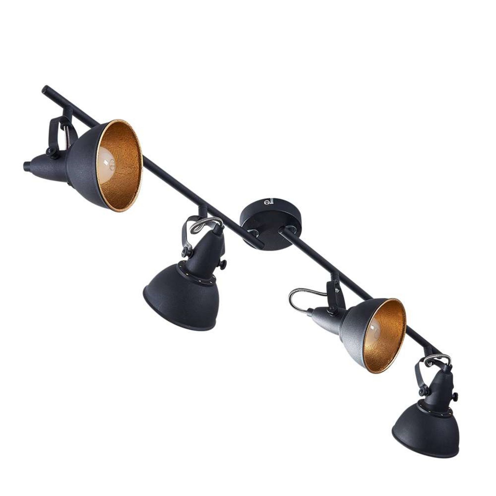 Julin Stropné Lampa Black/Gold - Lindby