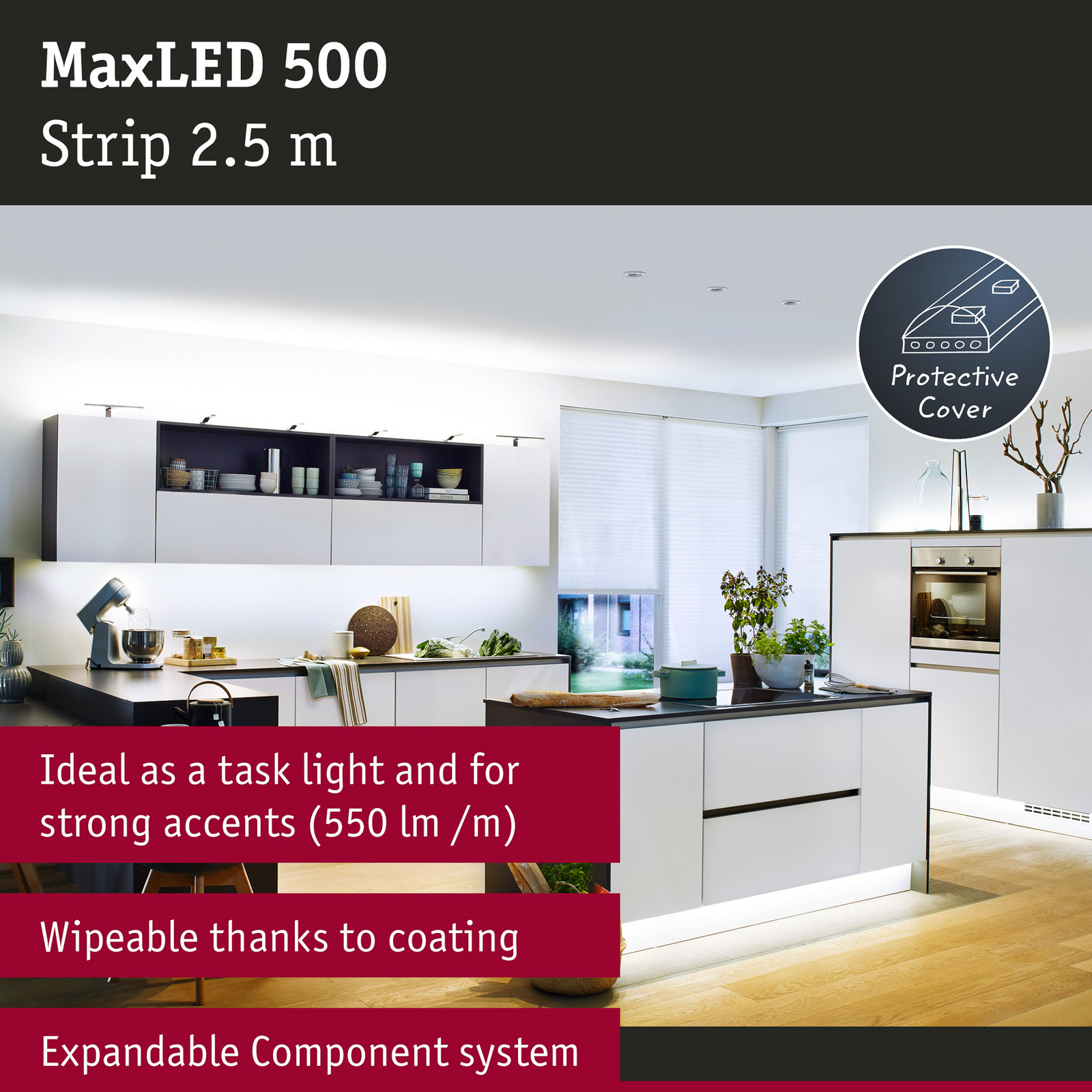 Paulmann MaxLED 500 Strip IP44 2,5m tageslicht