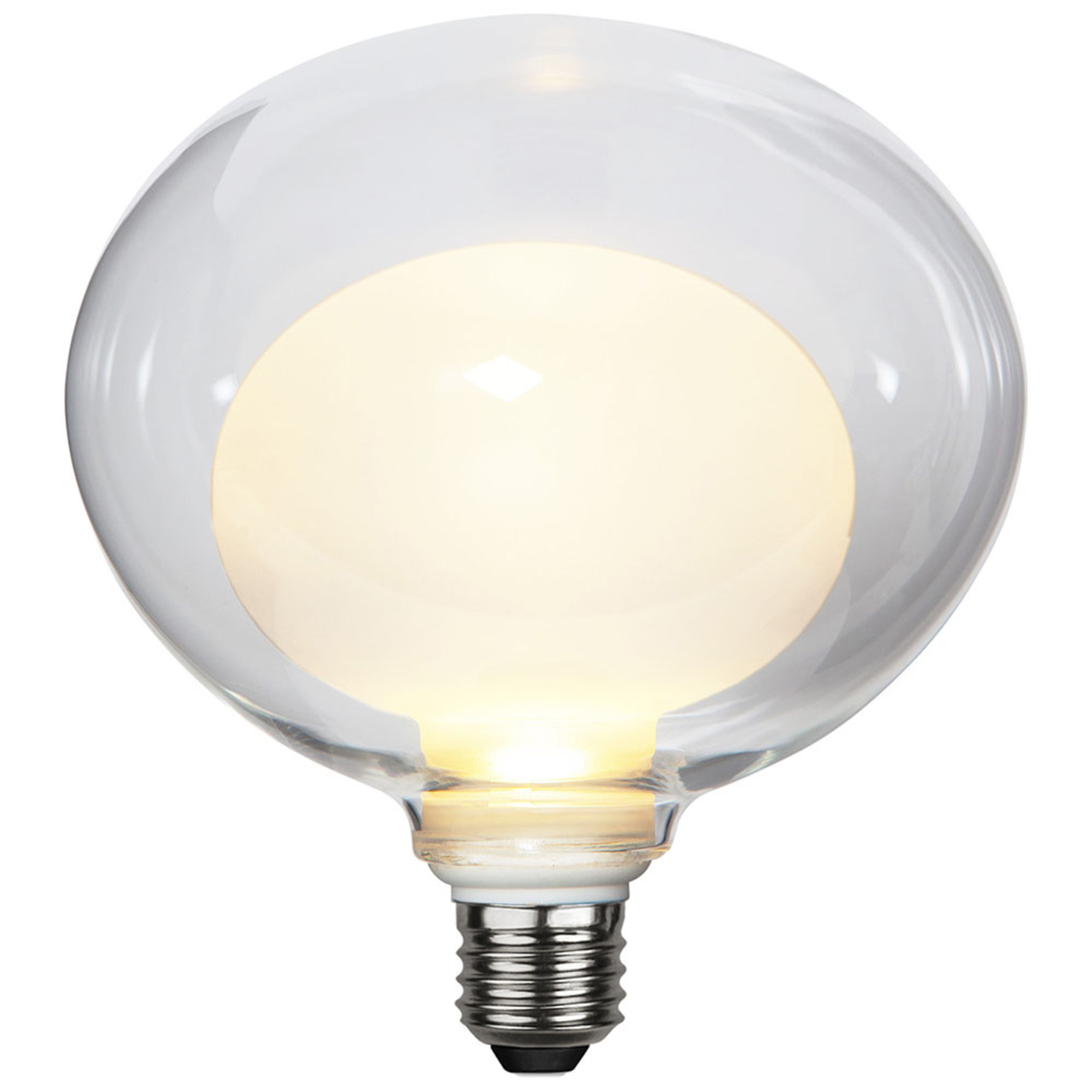 LED-pære Space E27 3,5W G150, opal, 3-trinns dim