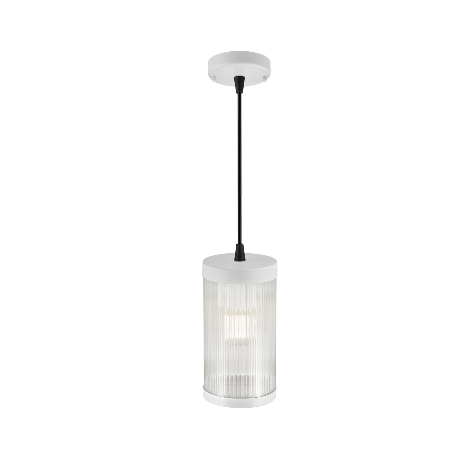Venkovní závěsné svítidlo Coupar, Ø 13 cm, bílé
