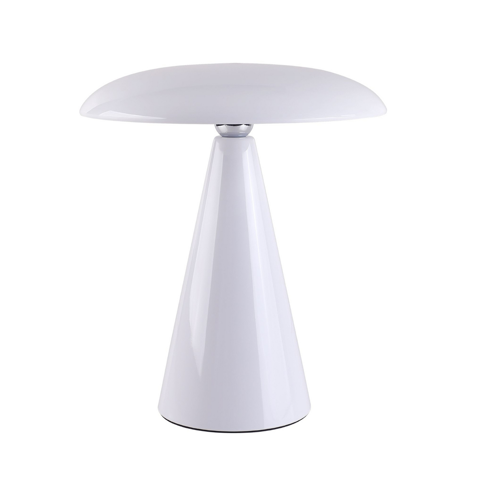 „Beacon“ LED baterijinis stalinis šviestuvas „Kinoko“, baltas, 27 cm, CCT