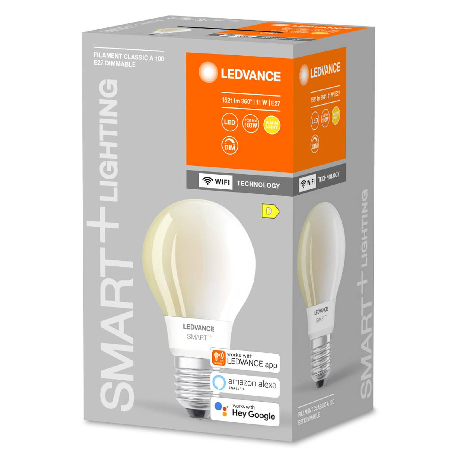 Levně LEDVANCE SMART+ WiFi Filament Classic E27 11W 827