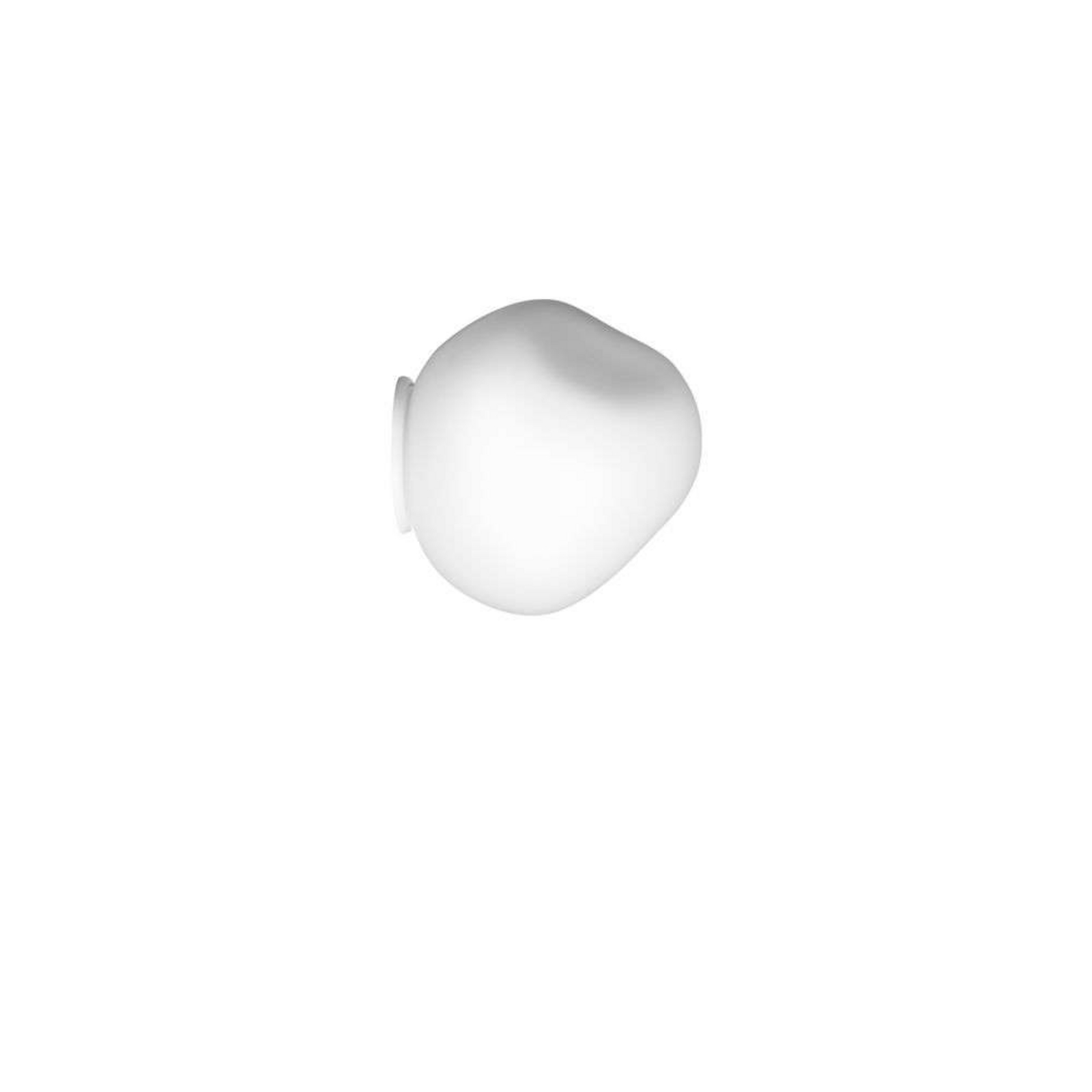 Hoba Piccola Aplique de Pared/Lámpara de Techo Blanco - Foscarini