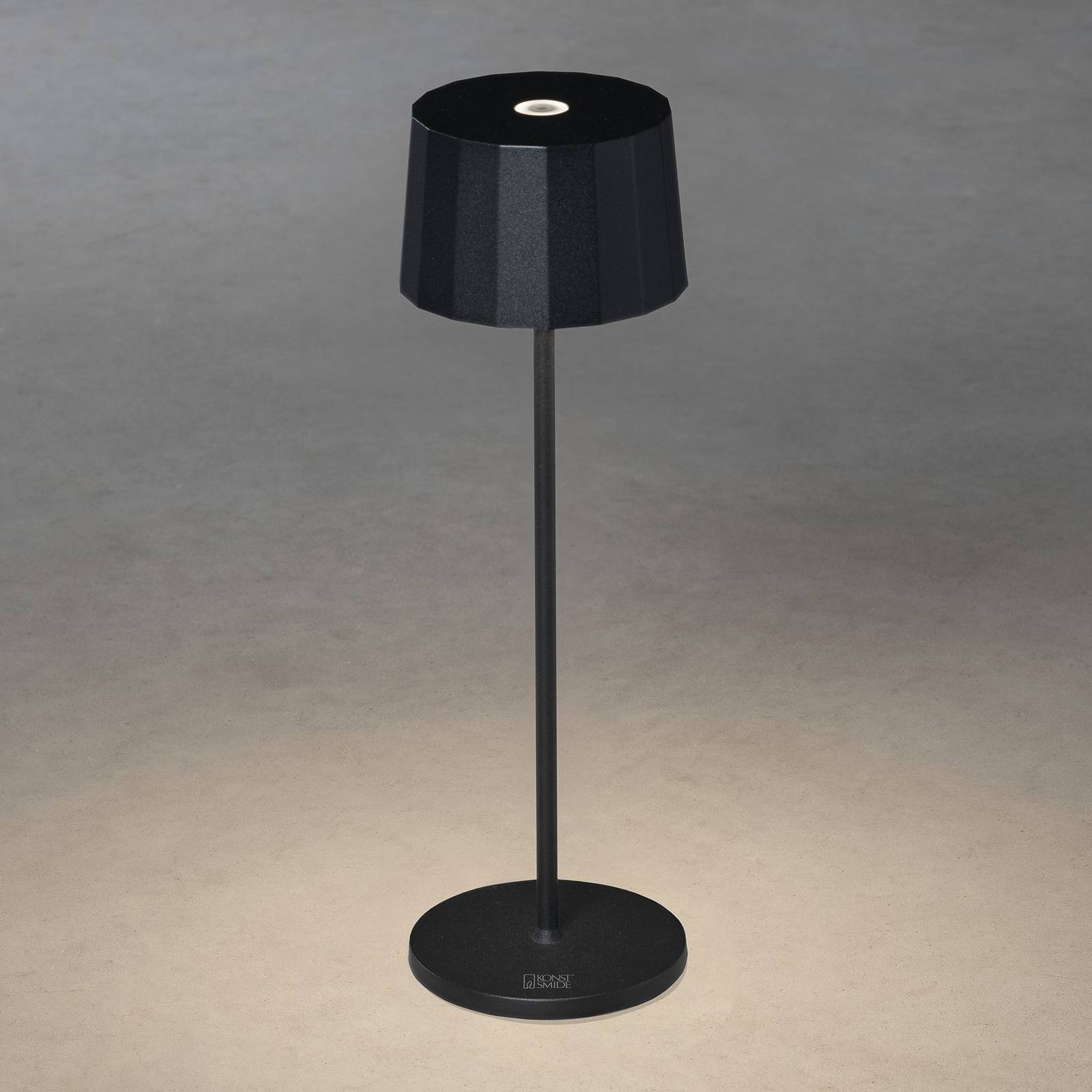 Positano LED-bordlampe til udendørs brug, sort