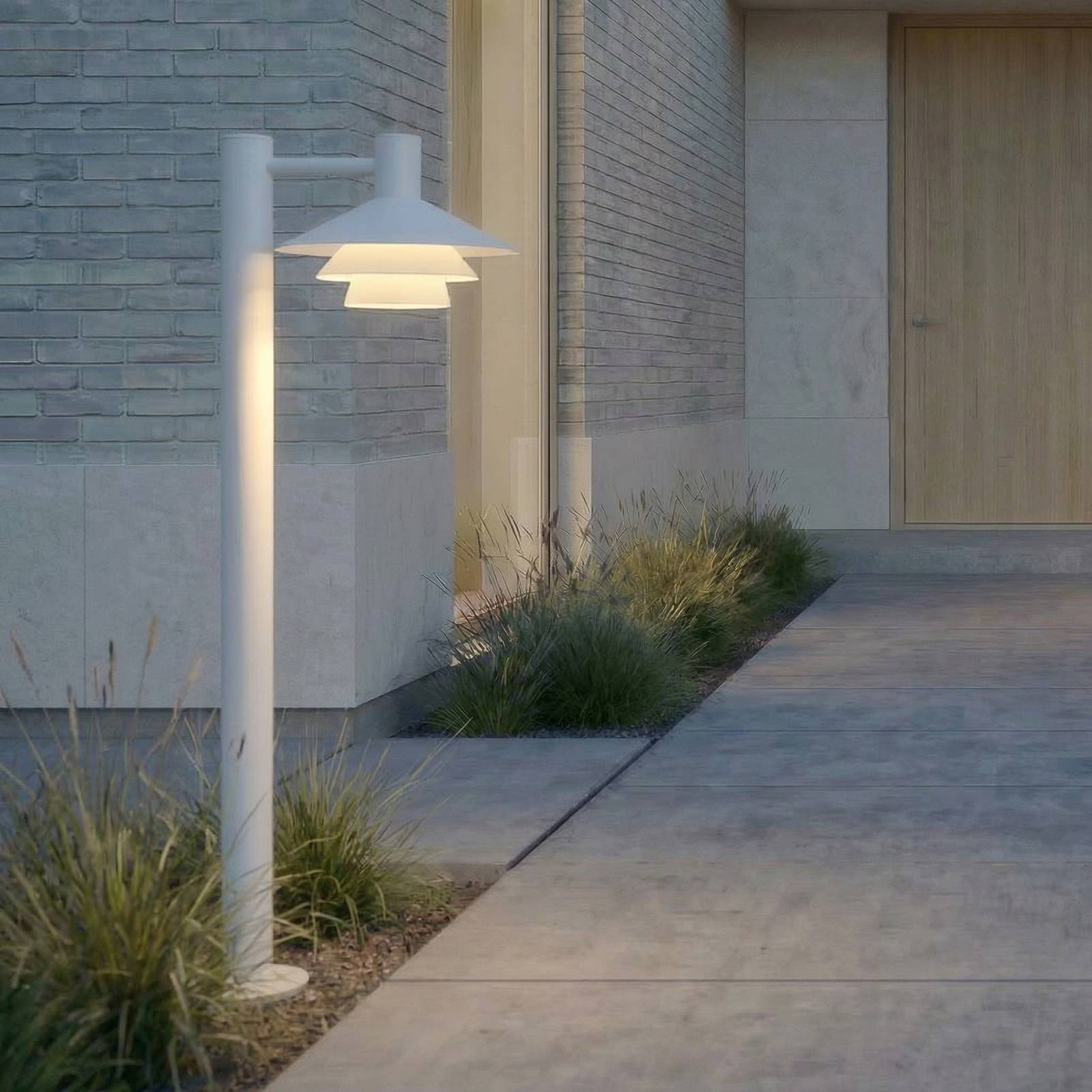 Bornes lumineuses LED Lucande Montaro, 100 cm, blanche