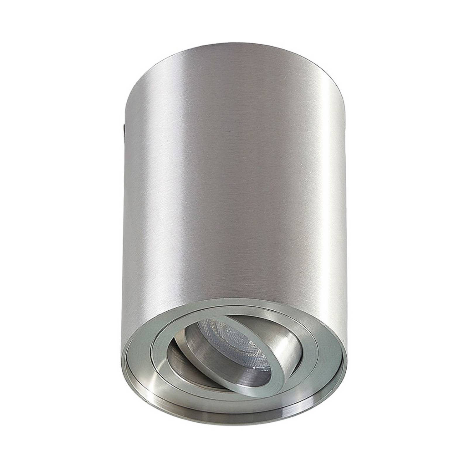 Arcchio Deckenspot Jolina, rund, grau, 13 cm, Metall