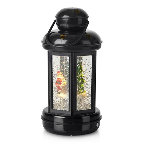 Glitter - fylt dekorlanterne Cosy LED svart