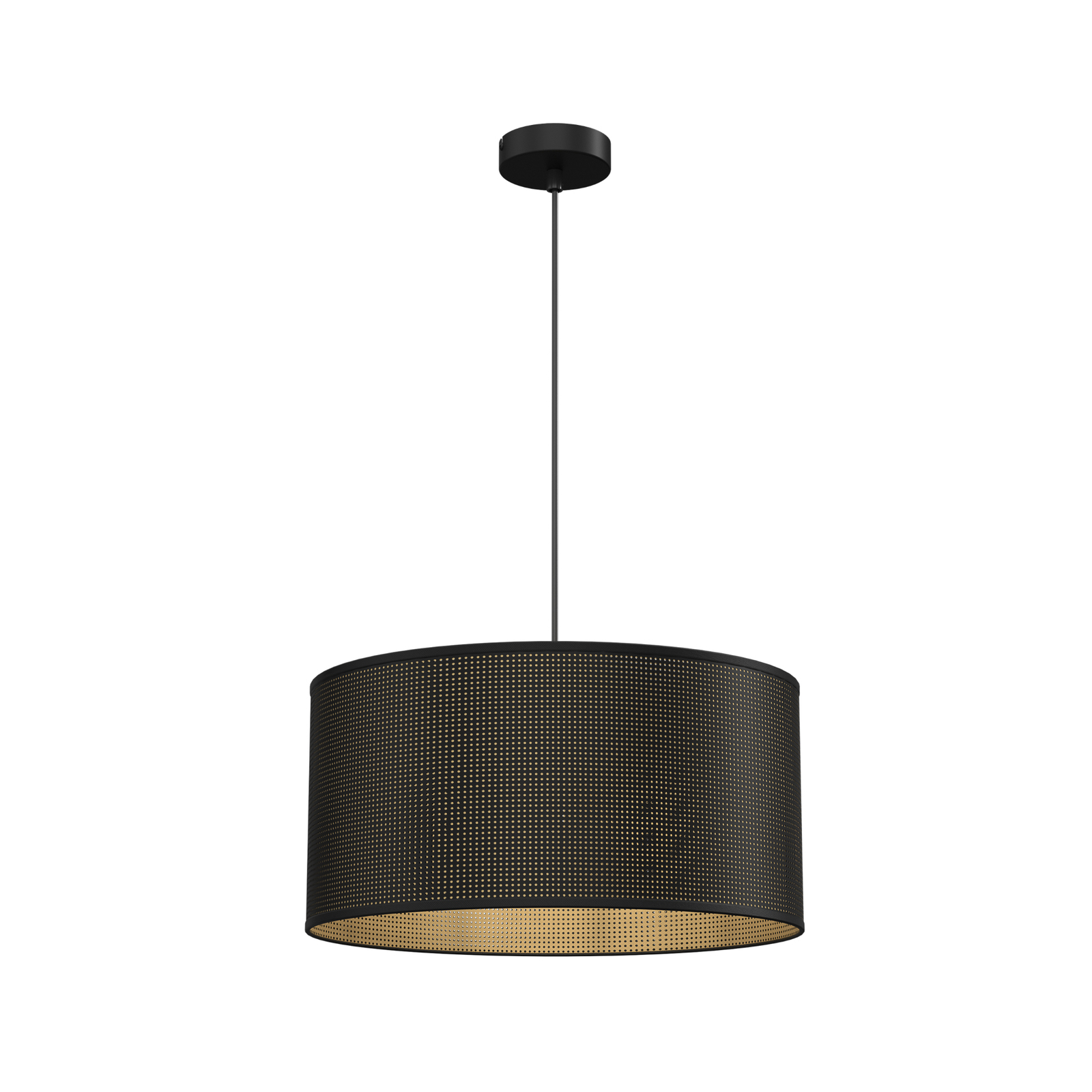 Hängeleuchte Jovin einflammig Ø 40cm, schwarz/gold