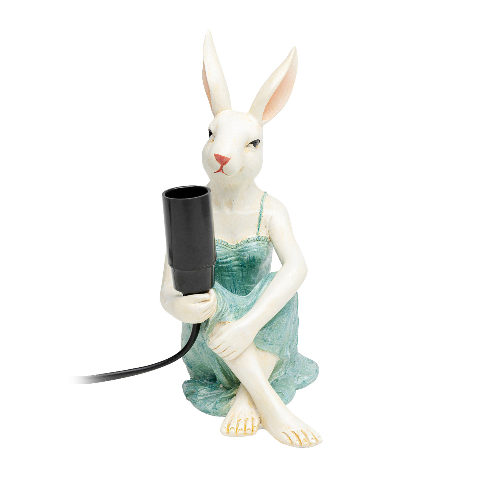 Candeeiro de mesa Kare Girl Rabbit em poliresina