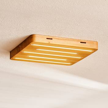 Plafonnier LED Plafond Holz carré