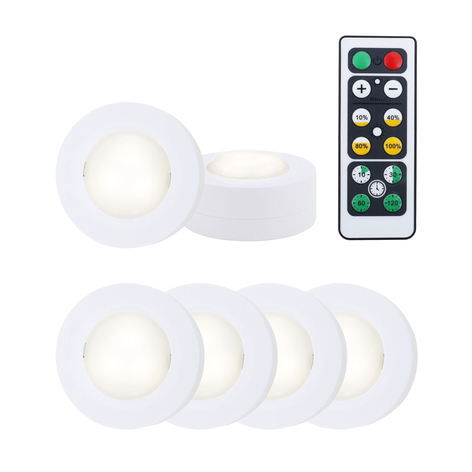 LED-skaplys 2632-066 6-er med fjernkontroll