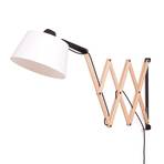 Applique LED Edward con braccio a forbice, avorio