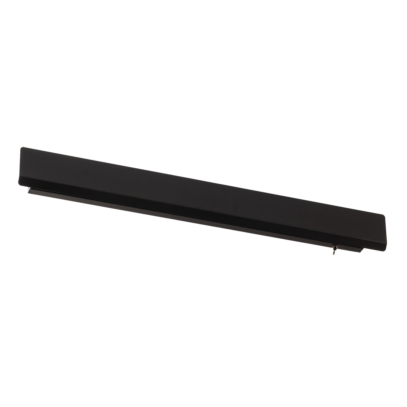 Wandlamp Wing, zwart, staal, schakelaar, 68 cm breed