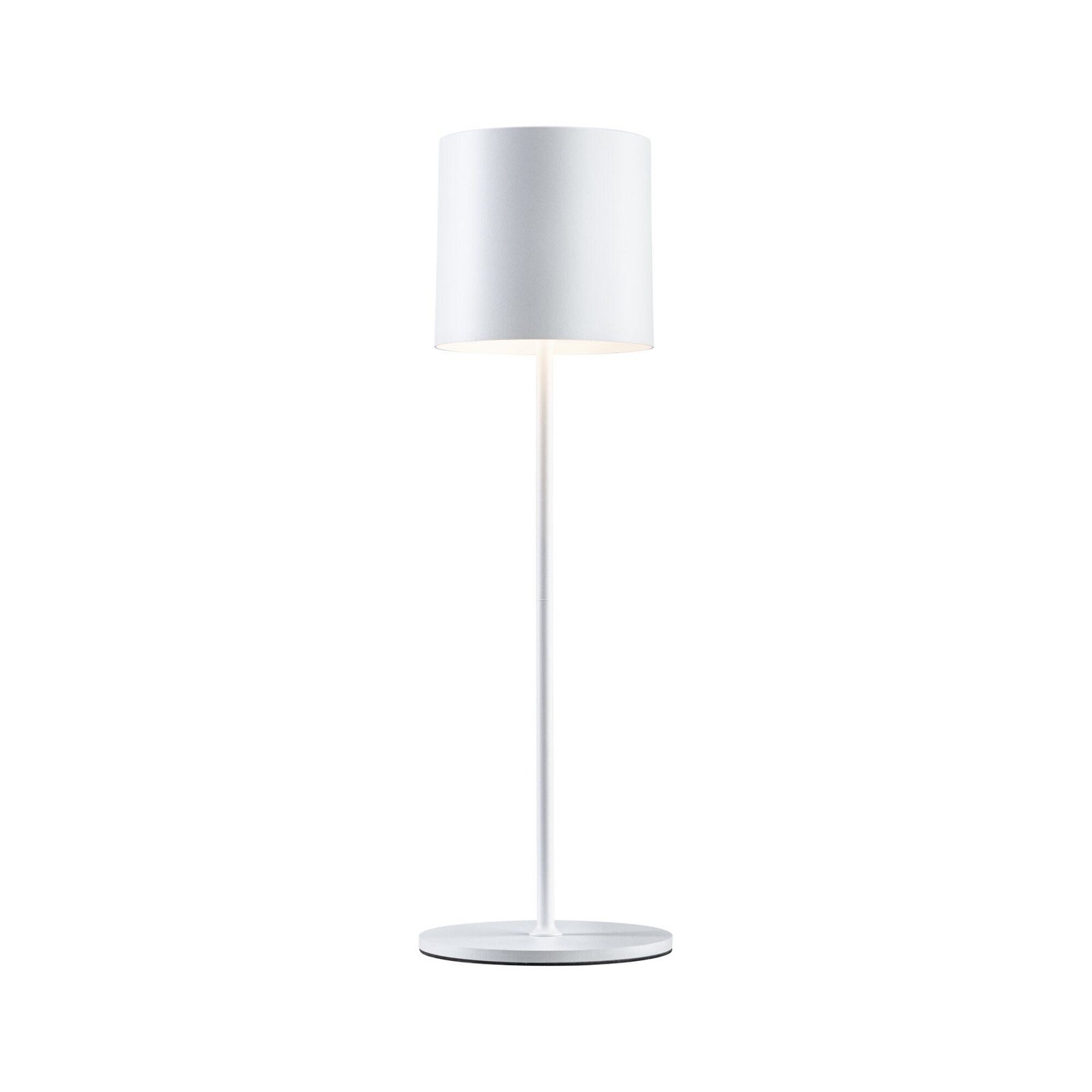 Paulmann Lampe de table LED à accu Tuni, blanc, plastique, IP44