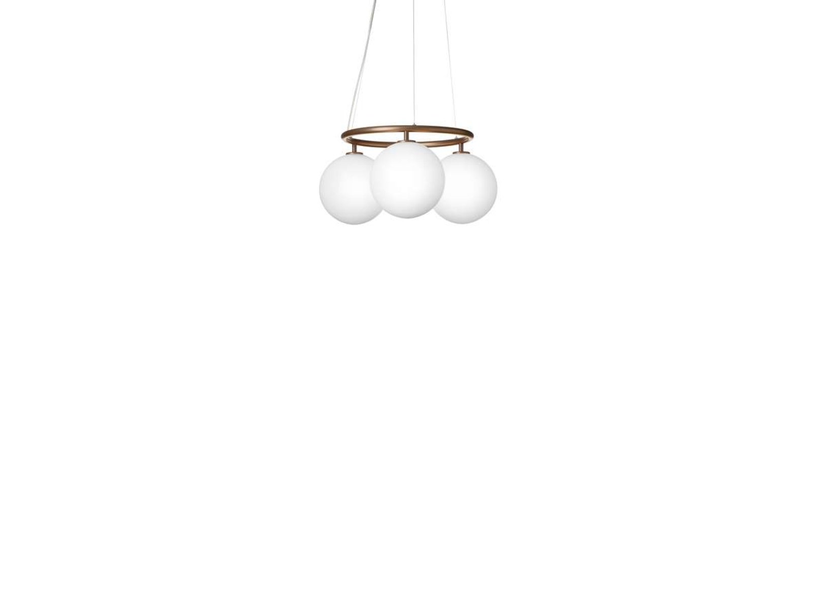 Miira 3 Circular Lampadario Dark Bronze/Opal - Nuura