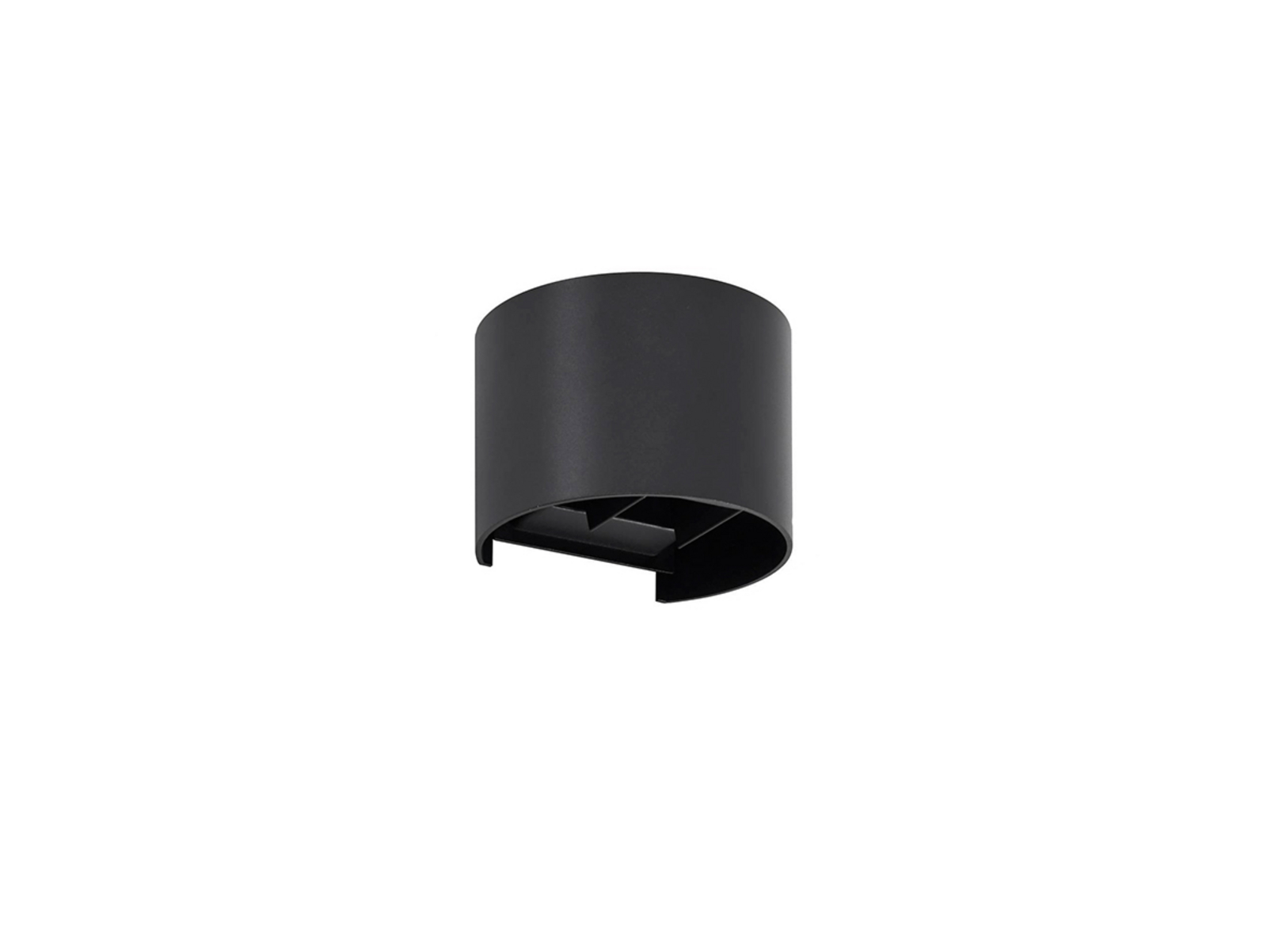 Nivar Round LED Outdoor Wall Lamp Black - Lindby