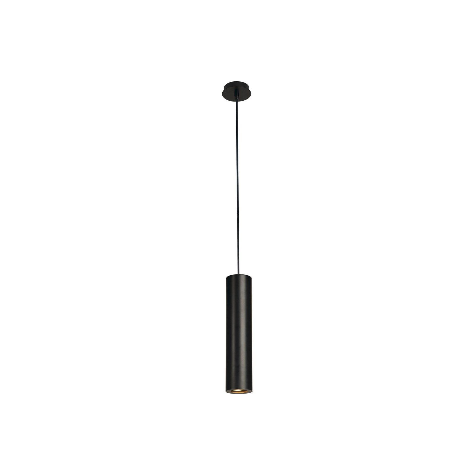 Lampa wisząca SLV Enola B, czarna, aluminium, Ø 6,7 cm