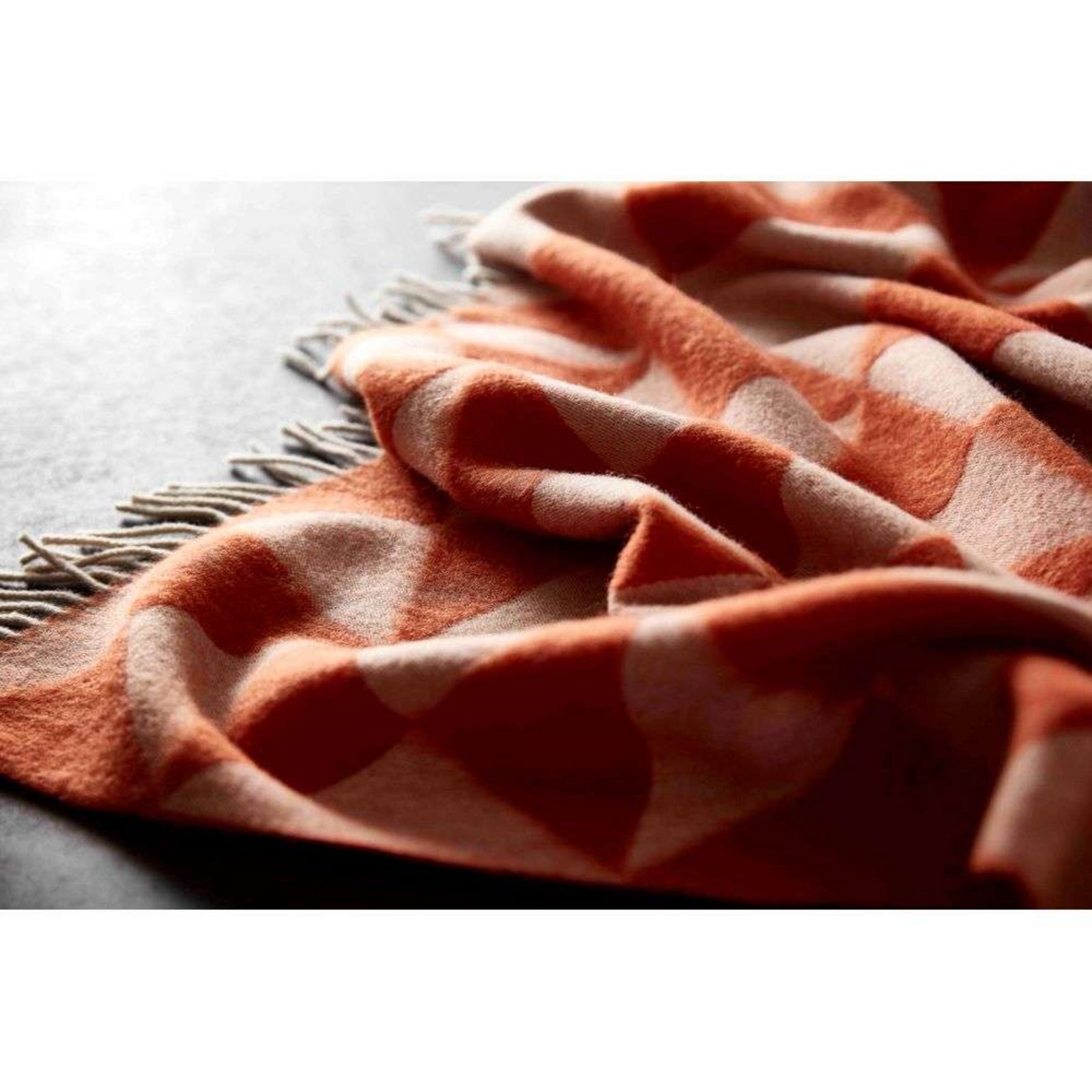 Mirror Throw Wool 130x198 Orange - Verpan