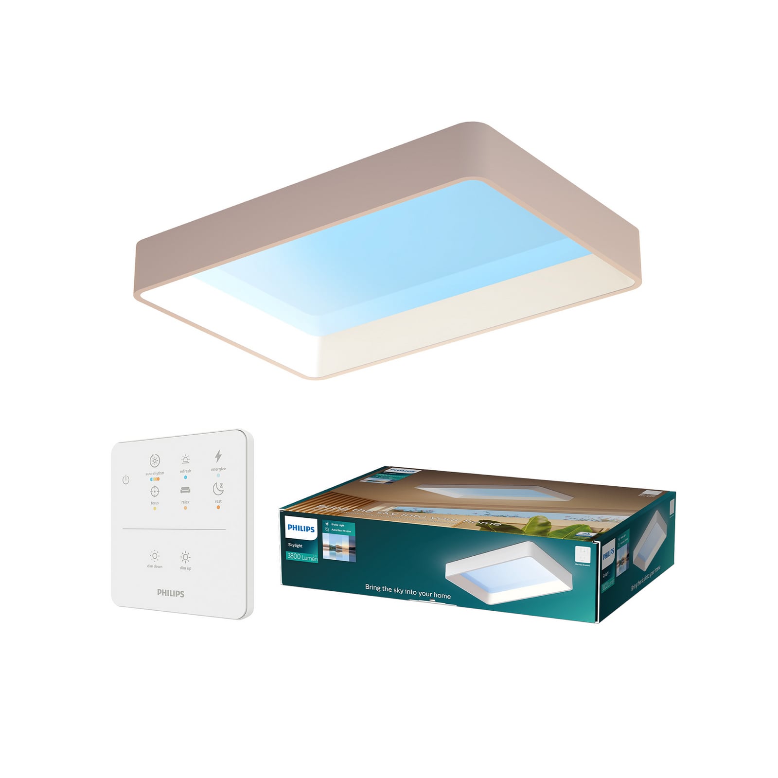 LED-Deckenlampe SKYLIGHT, 65 x 45 cm weiß CCT IP44 - Philips LED-Deckenlampe SKYLIGHT, 65 x 45 cm weiß CCT IP44 - Philips