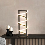 LED tafellamp Gwen, zwart, hoogte 45 cm, CCT, touchdimmer