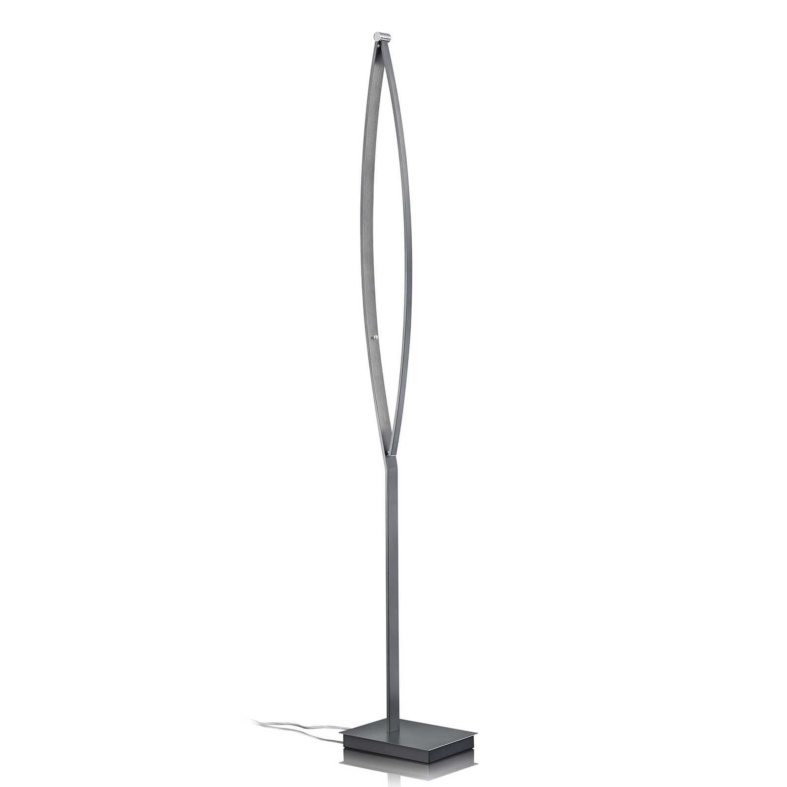 B-Leuchten New Tree floor lamp anthracite 180 cm, for Living / Dining Room, metal, plastic, 28 W, energy efficiency: A+, H: 180 cm