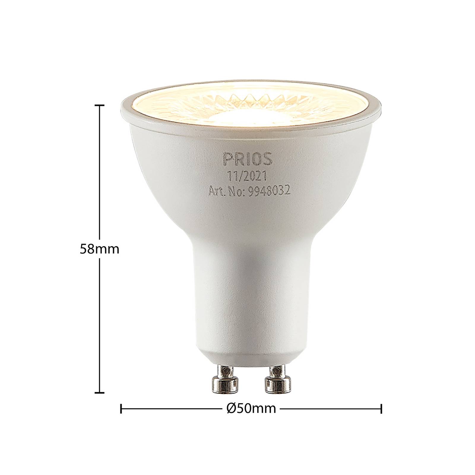 LED-heijastinlamppu GU10 5 W 3 000 K 60°