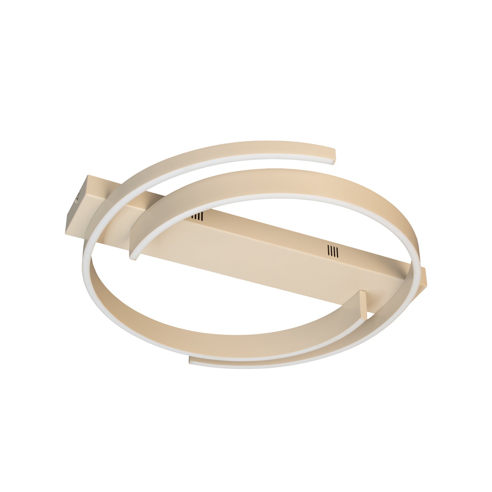 Lámpara LED de techo CIRCLY, arena, Ø 56 cm, control remoto CCT atenuable Lámpara LED de techo CIRCLY, arena, Ø 56 cm, control remoto CCT atenuable