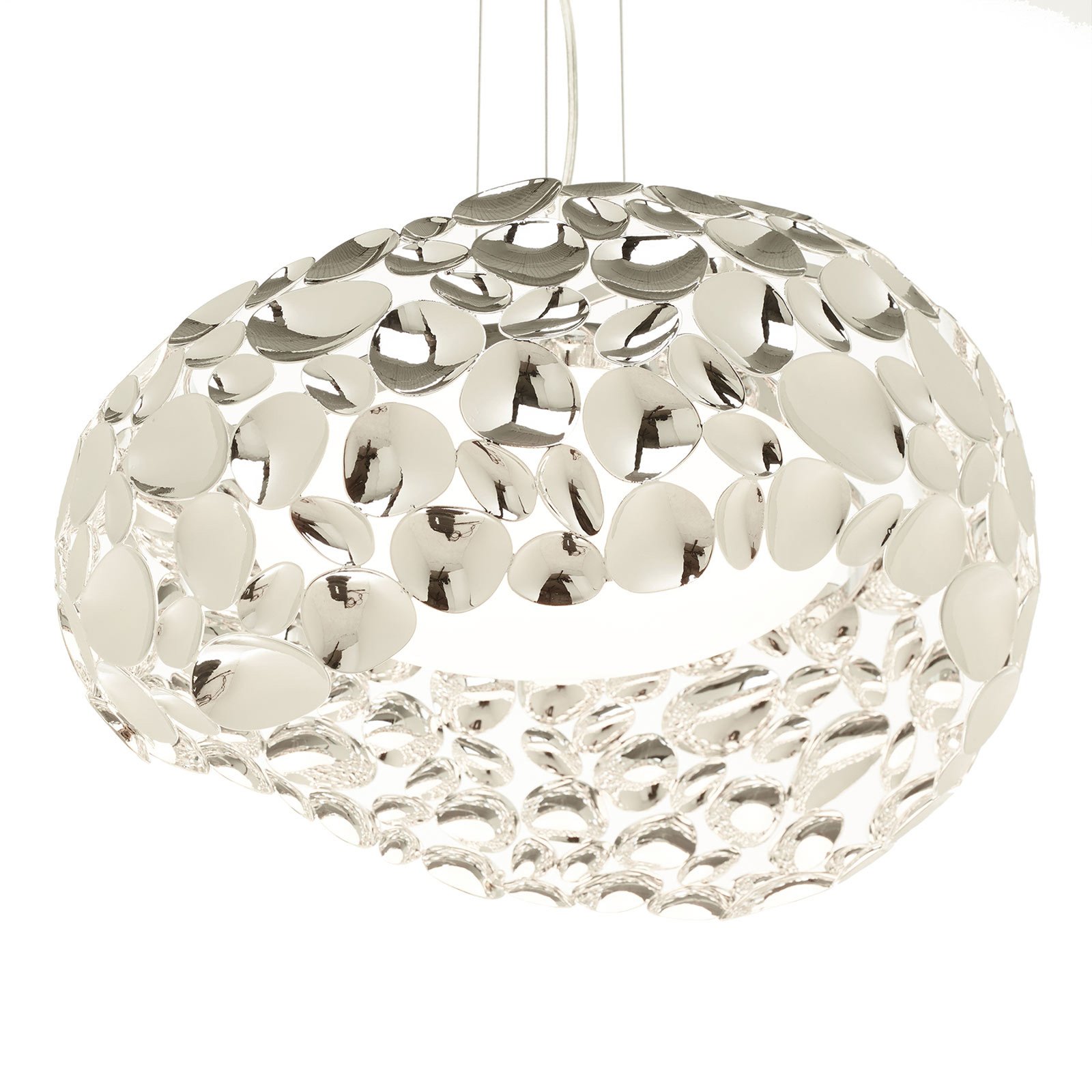 Narisa LED hanging light 47 cm glossy chrome