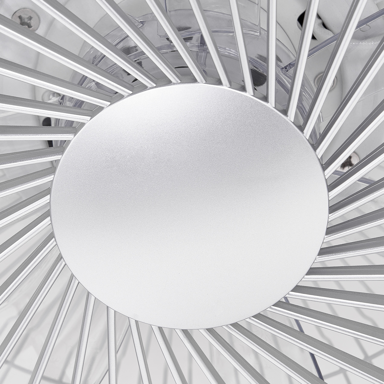 Starluna Orligo -LED-kattotuuletin, hopea