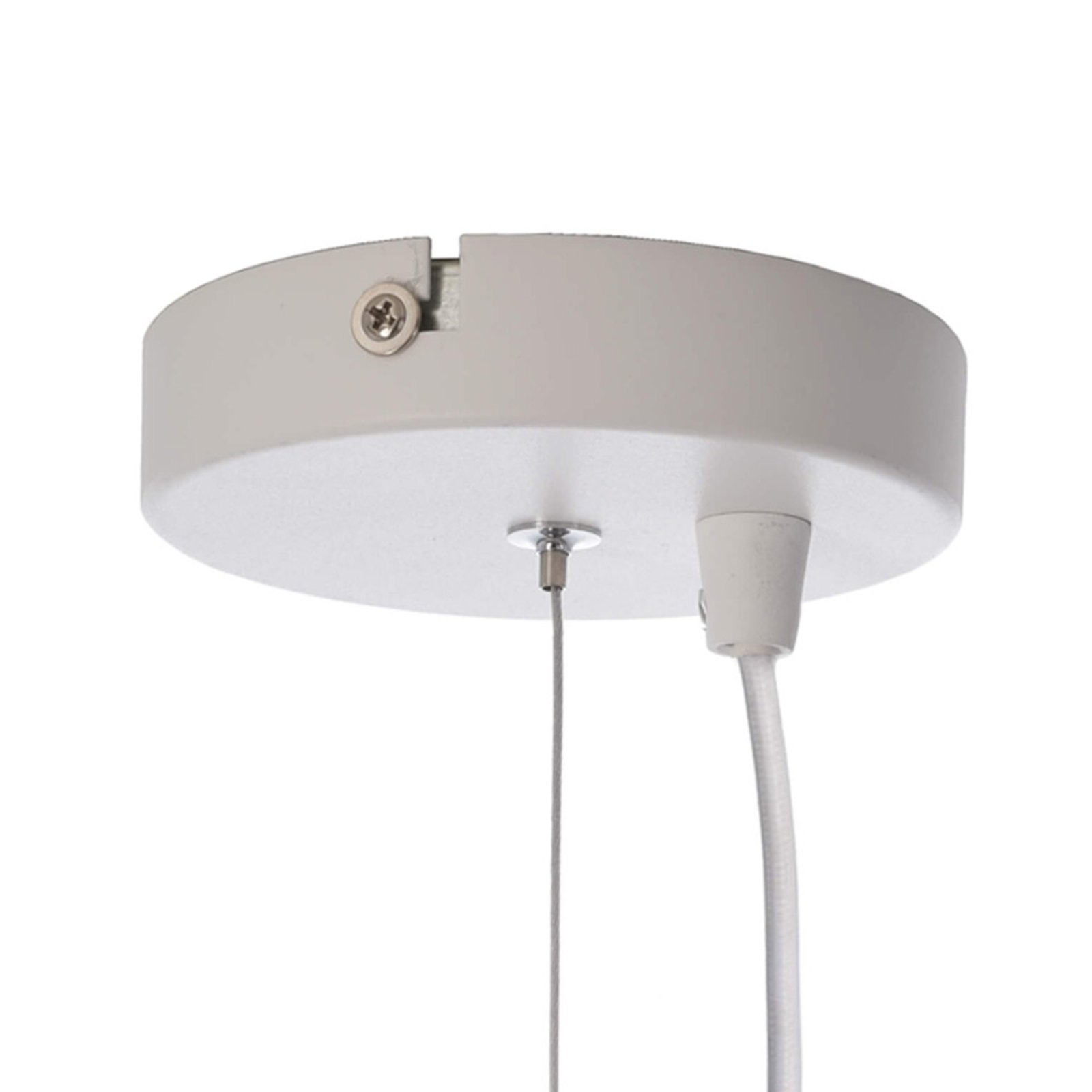 Asterope pendant light, Ø 50cm round, white