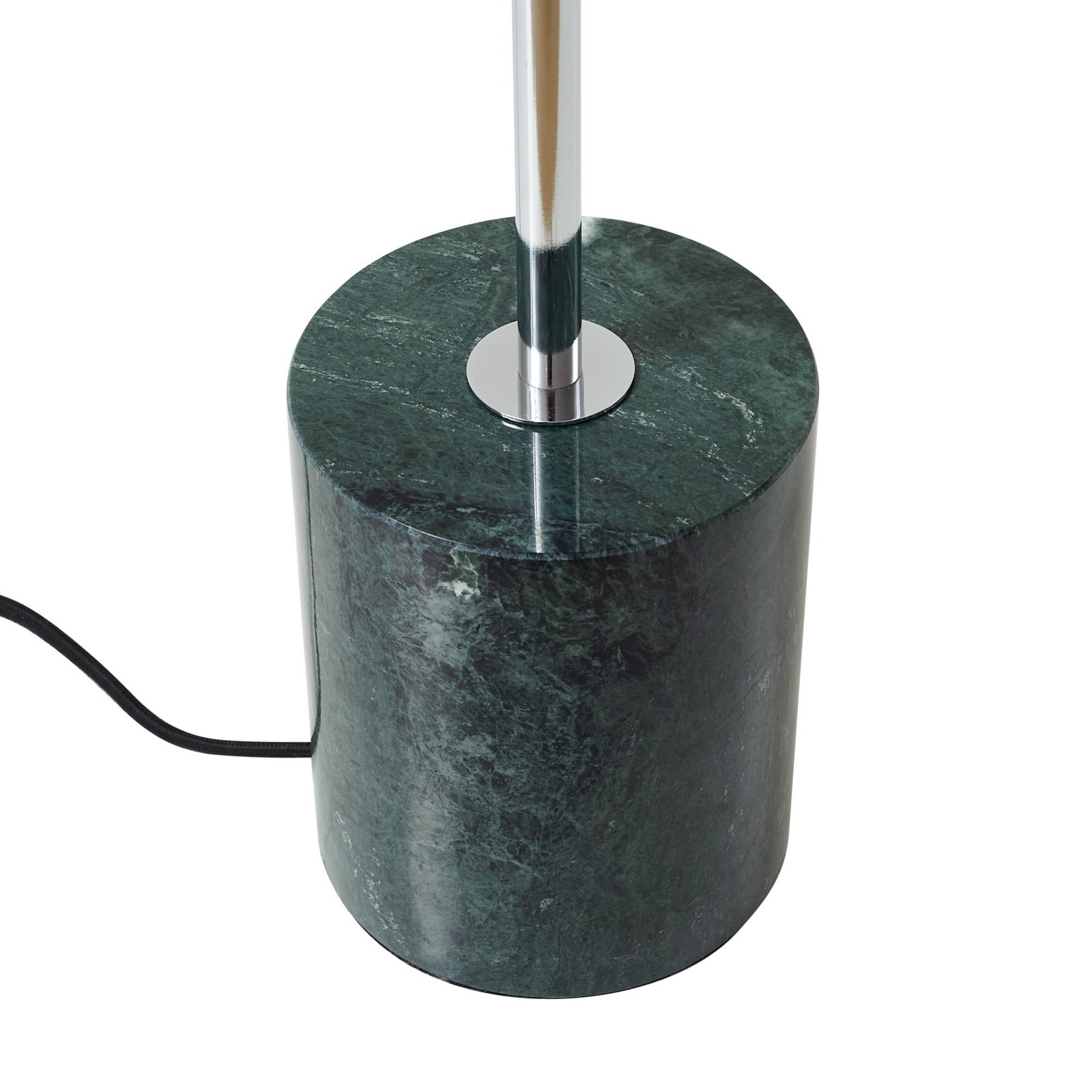 Lindby Stehleuchte Branford, 130 cm, weiß/grün, Glas/Marmor