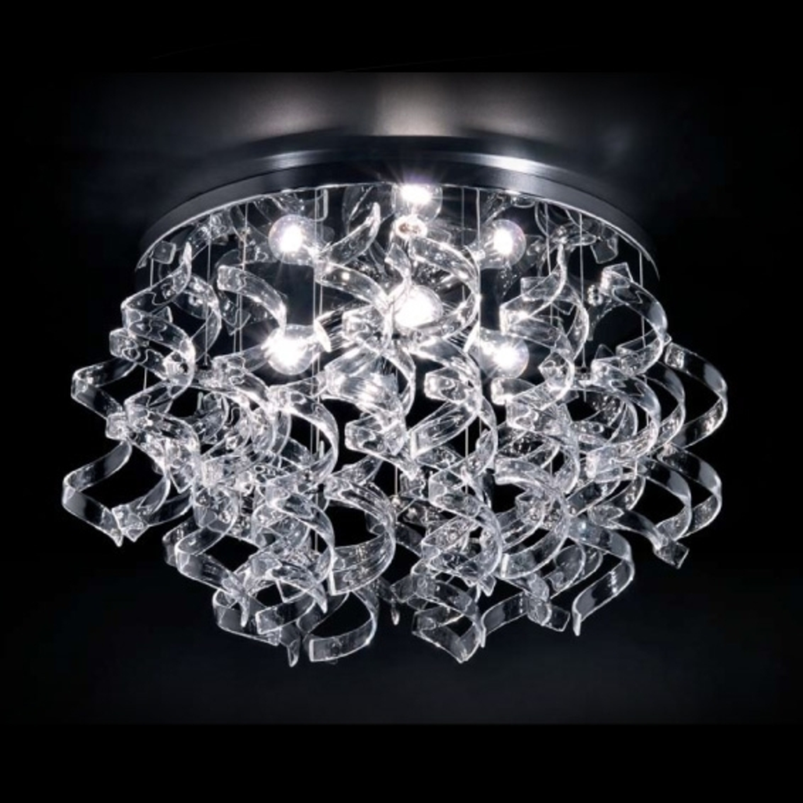 technisch vrije tijd Absoluut Heldere plafondlamp Crystal, diameter 70 cm | Lampen24.be