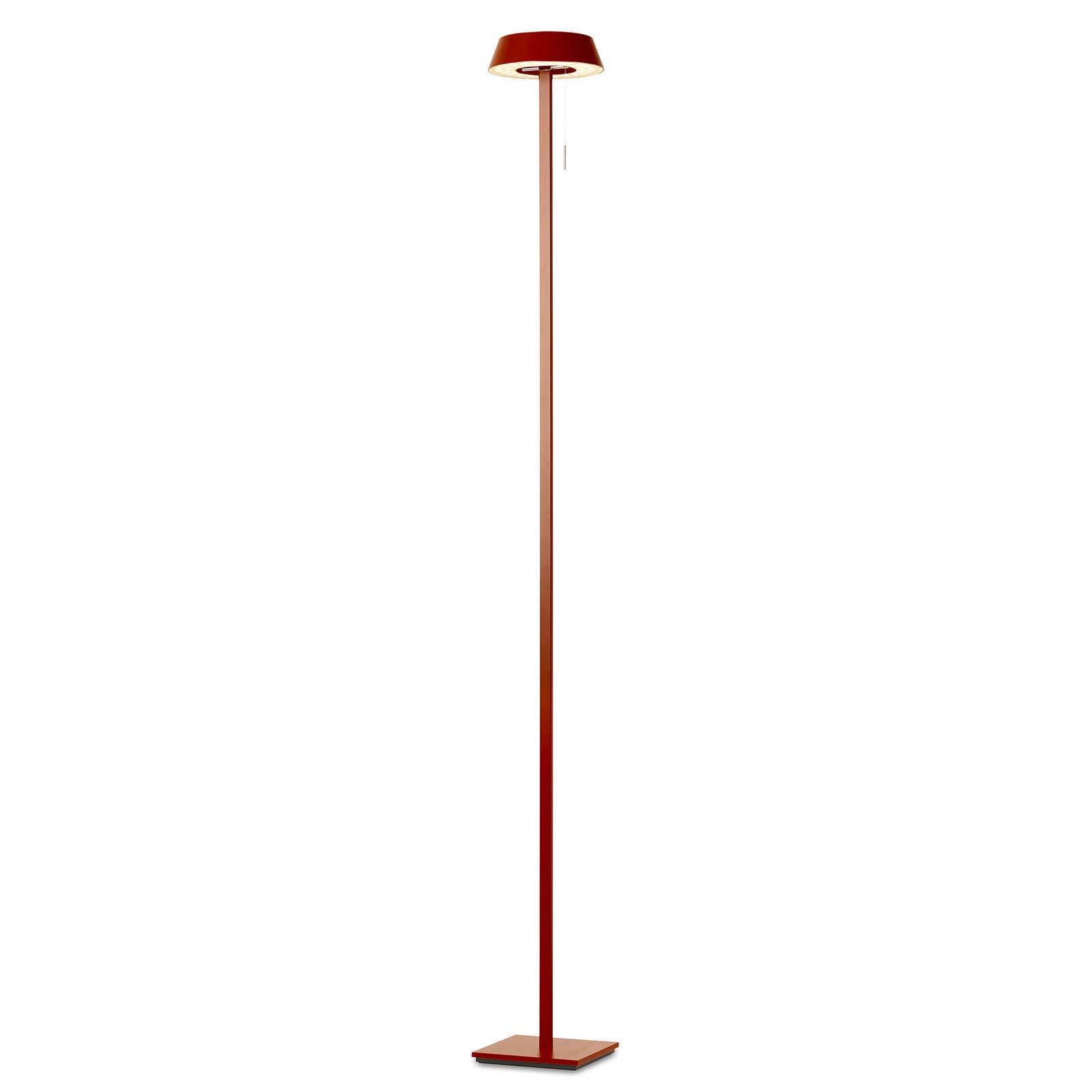 OLIGO Glance LED-golvlampa röd matt