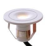 Plafond inbouwlamp Punto Lumi, wit, 1 W, 3.000 K