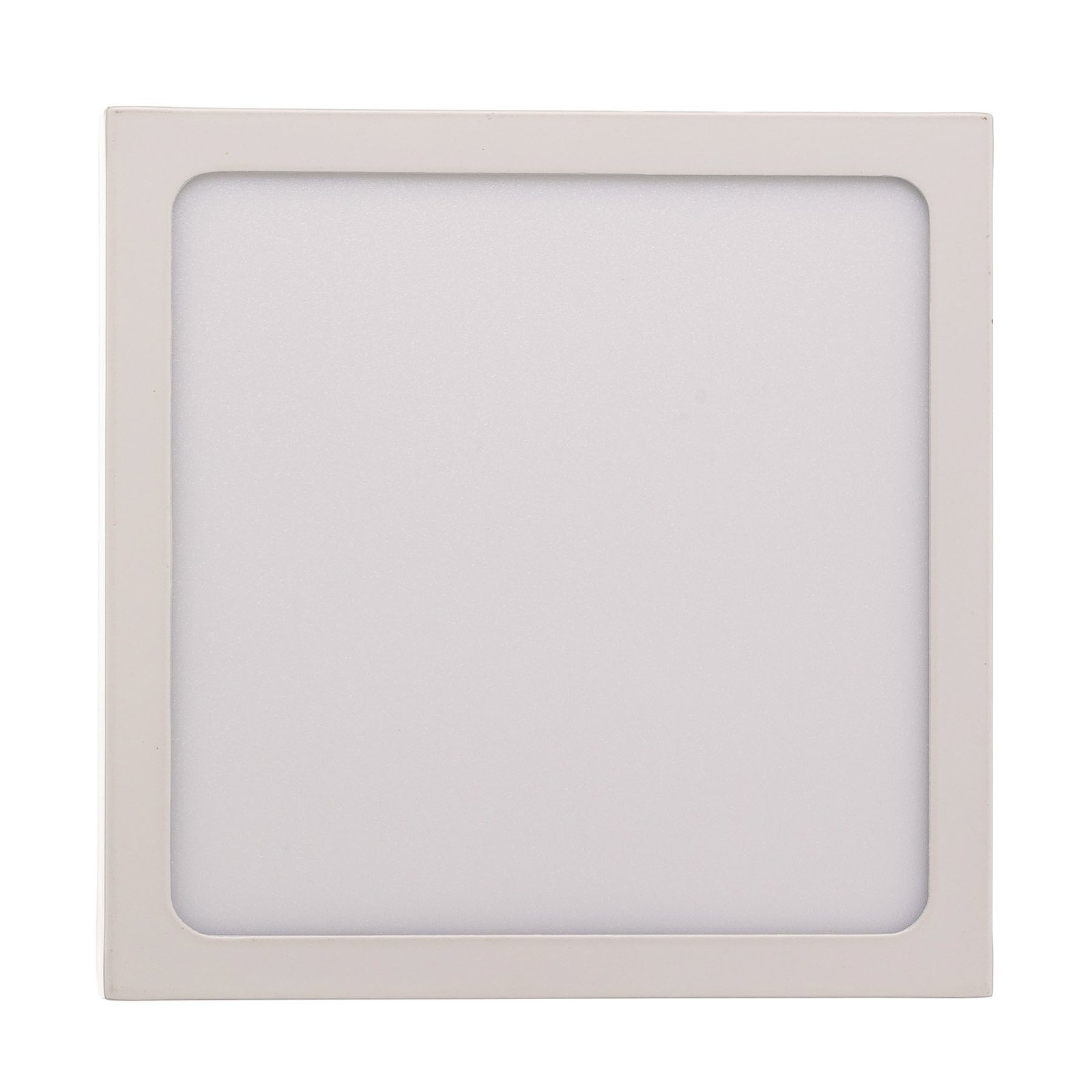 LED sieninis šviestuvas "Vika", kvadratinis, baltas, 18x18cm