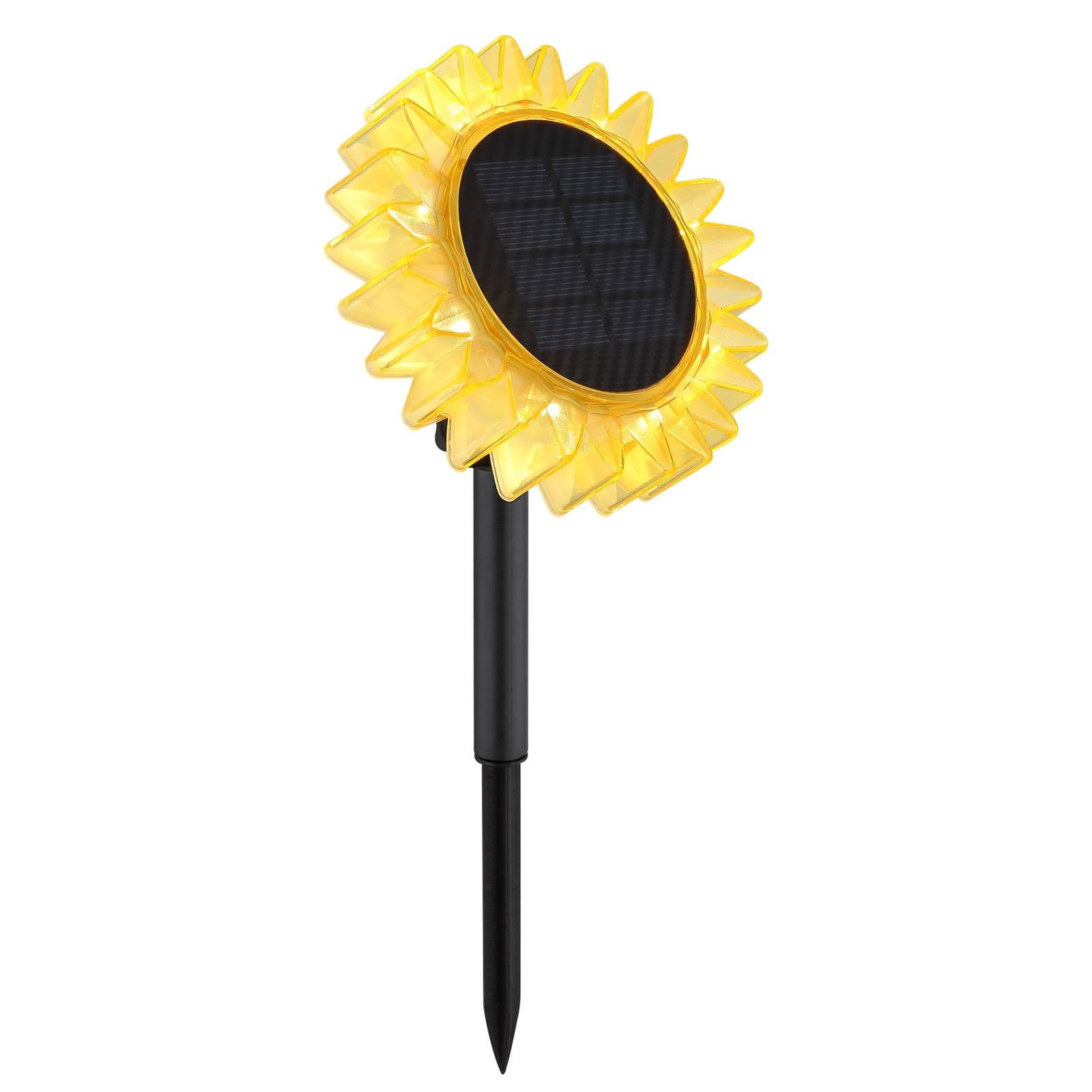 LED-Solarleuchte 33598 Sonnenblume Ø 13 cm, gelb, Kunststoff