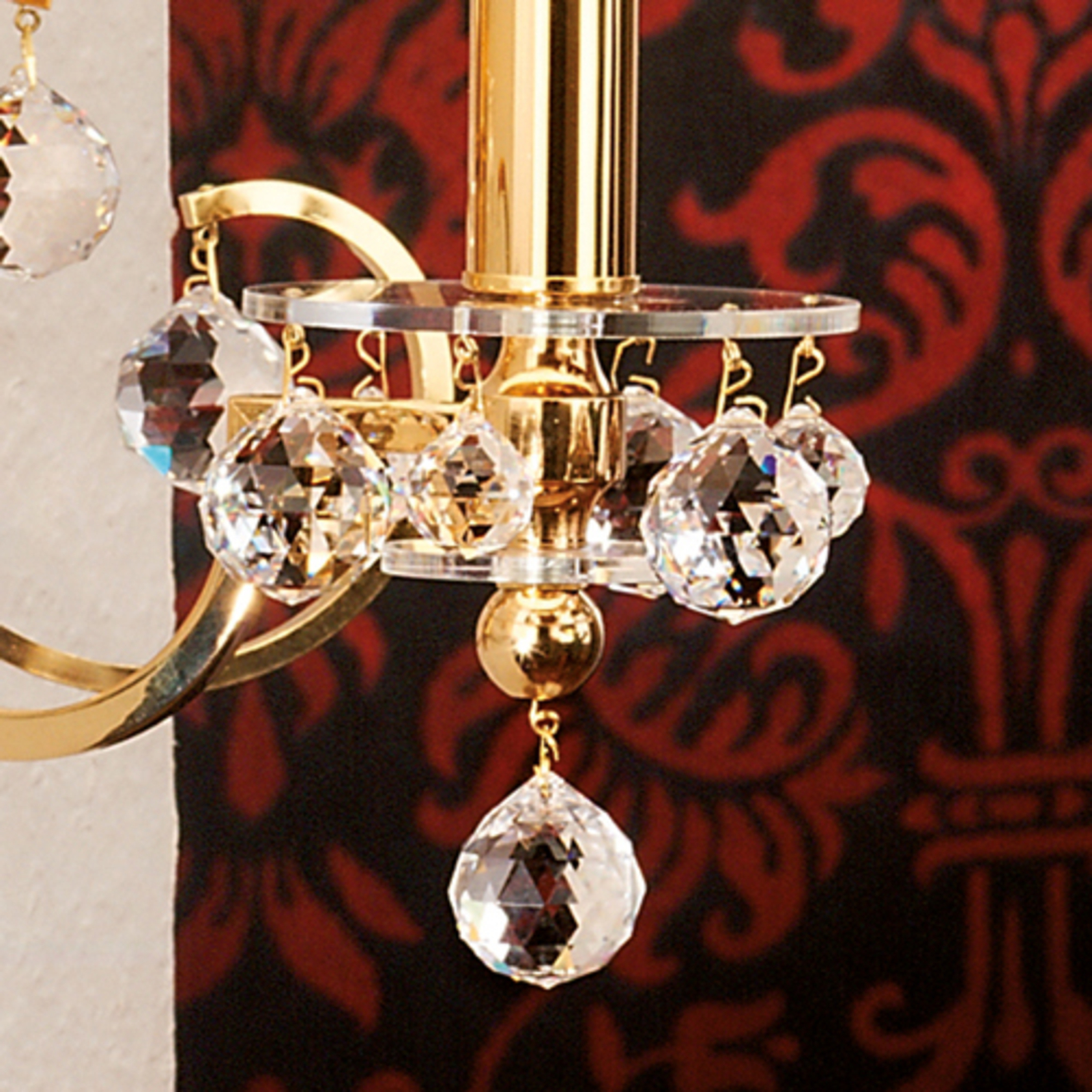 Gorgeous fabricwall lamp Crystal Design