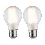 LED bulb E27 7W 2,700K matt 2-pack