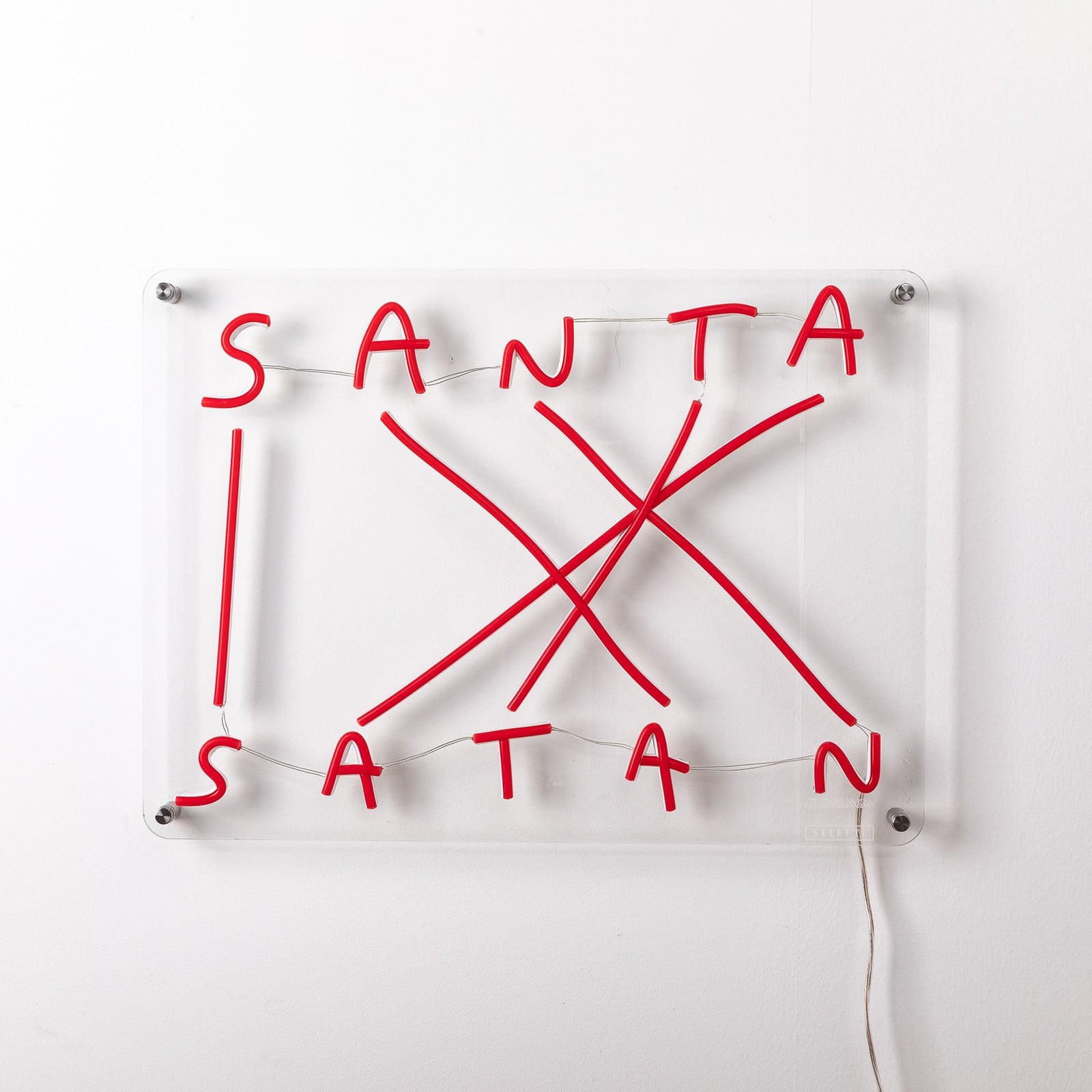 Santa-Satan LED-Sign SELETTI - Vardagsrum - Design - Plast | Produkter - Bordslampor | Lampspecialisterna