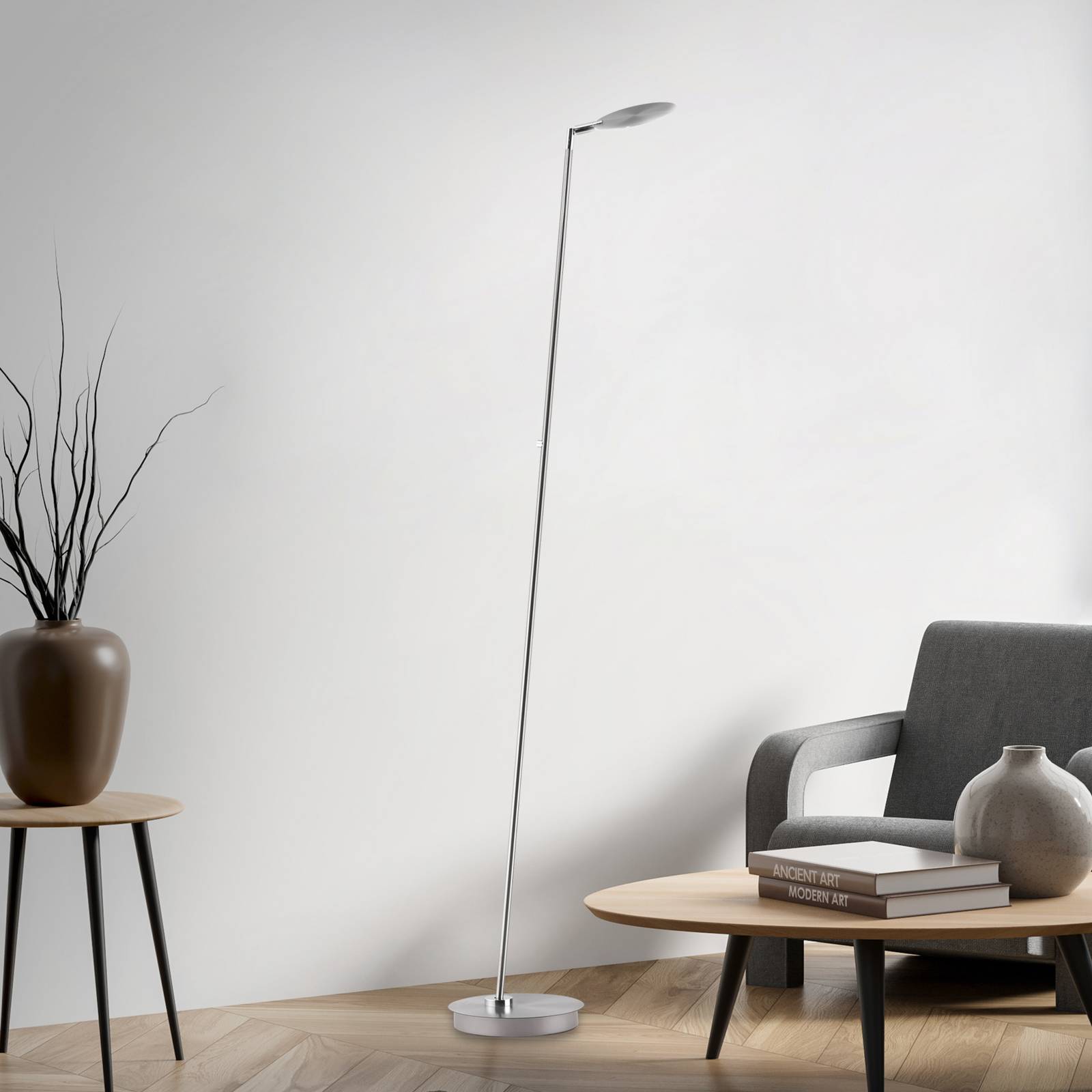 Paul Neuhaus LED-Stehleuchte Akku-Bente, grau, CCT, USB-C günstig online kaufen